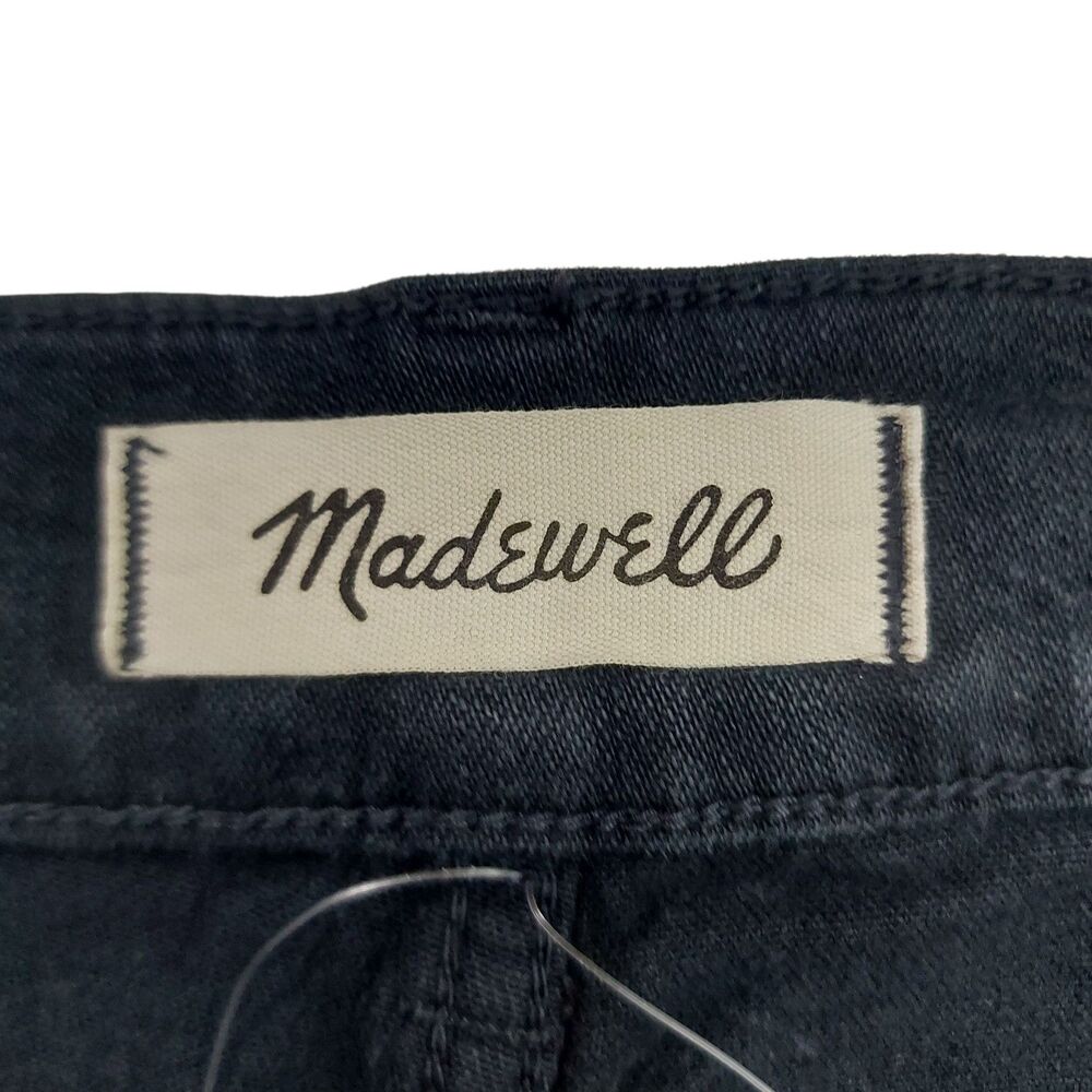 Madewell Emmet Wide Leg Jeans Women 33x30 Navy Blue High Rise Patch Pocket Retro - Picture 9 of 12